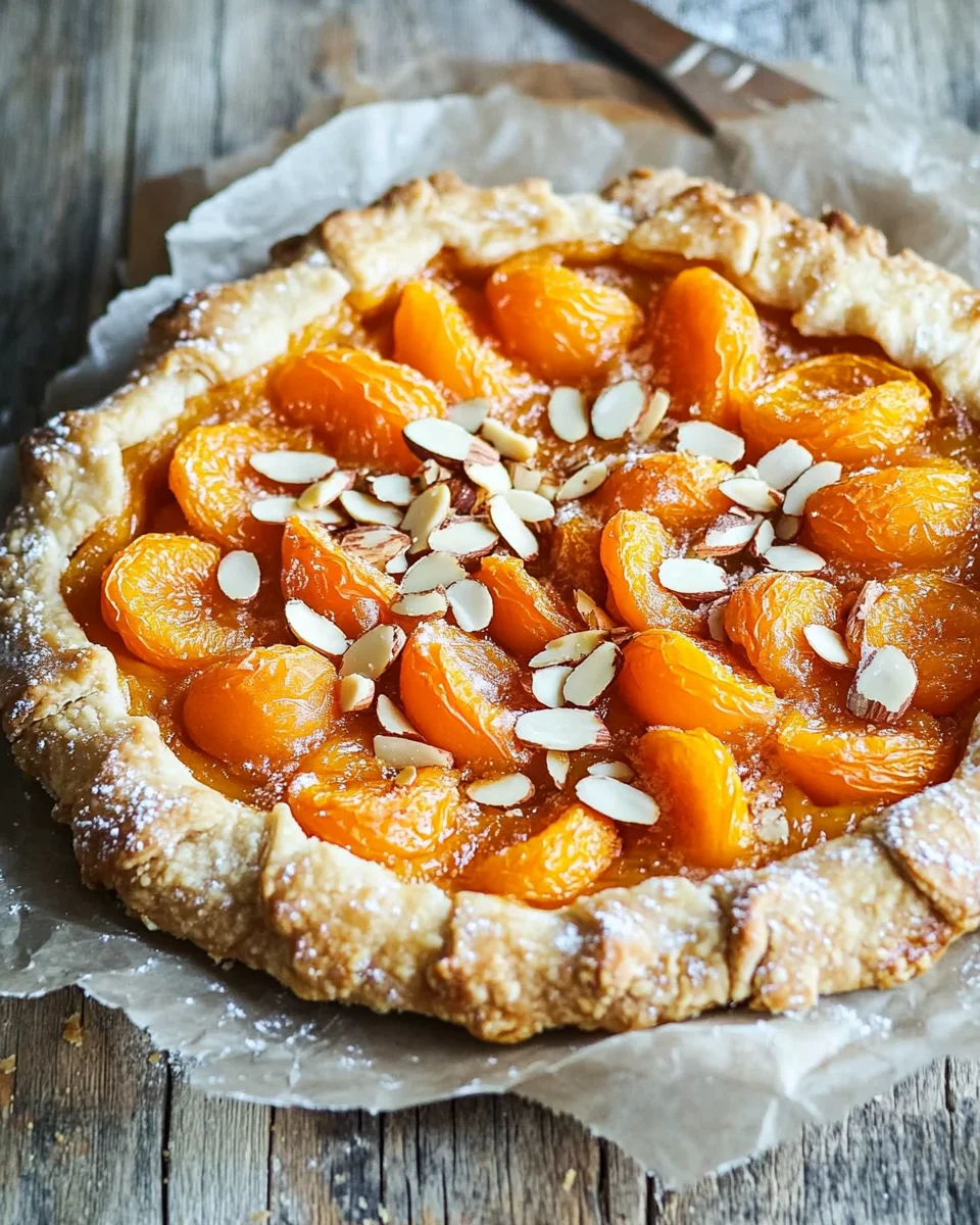 Aprikosen-Galette mit Mandelplättchen 19 Aprikosen-Galette