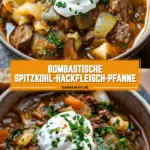 Bombastische Spitzkohl-Hackfleisch-Pfanne 15 Pinterest Hidden Image