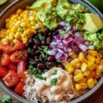 Bunte Burrito-Bowl