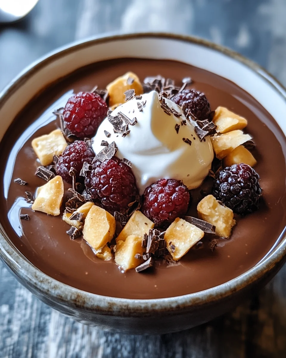Cremiger Schokoladenpuddingbrei 20 Cremiger