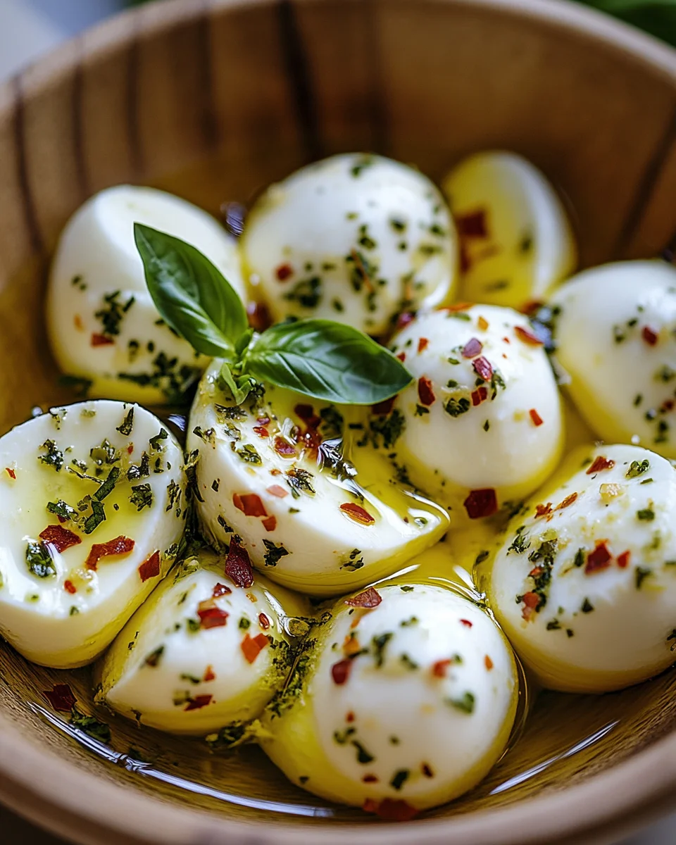 Eingelegter Mozzarella 19 Eingelegter