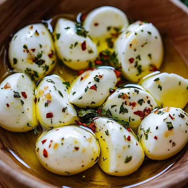Eingelegter Mozzarella