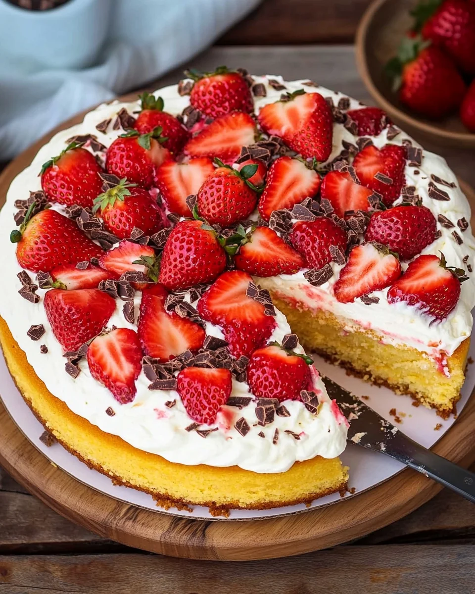 Fantakuchen mit Erdbeeren 30 Fantakuchen