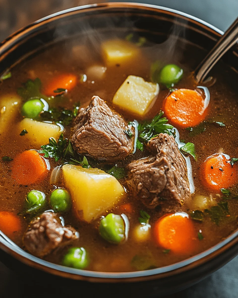 Gemüse Rindfleisch Suppe 22 Gemüse