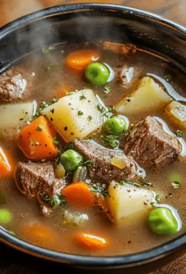 Gemüse Rindfleisch Suppe