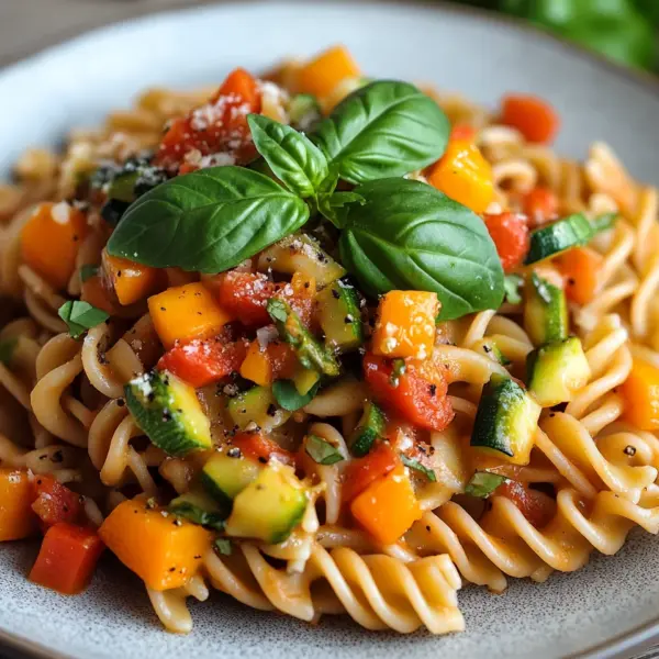 Gesunde Nudeln mit Gemüse-Soße Rezept