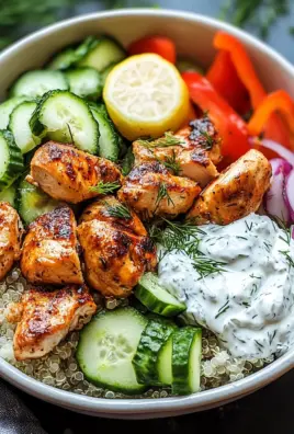 Griechische Hähnchen-Tzatziki-Bowl 28 Griechische Hähnchen-Tzatziki-Bowl
