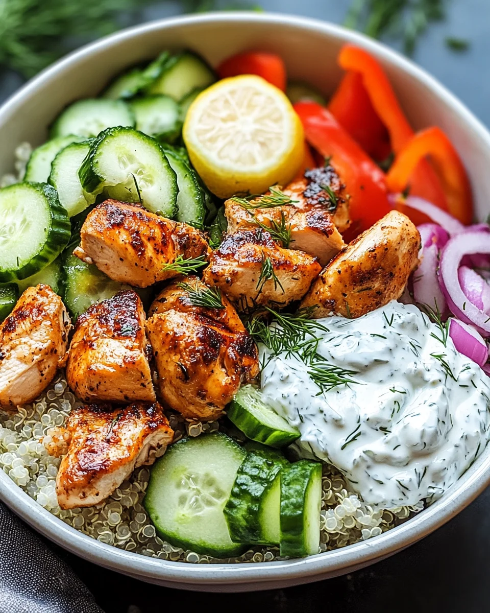 Griechische Hähnchen-Tzatziki-Bowl 18 Griechische Hähnchen-Tzatziki-Bowl