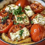 Griechischer Feta Auflauf mit Tomaten
