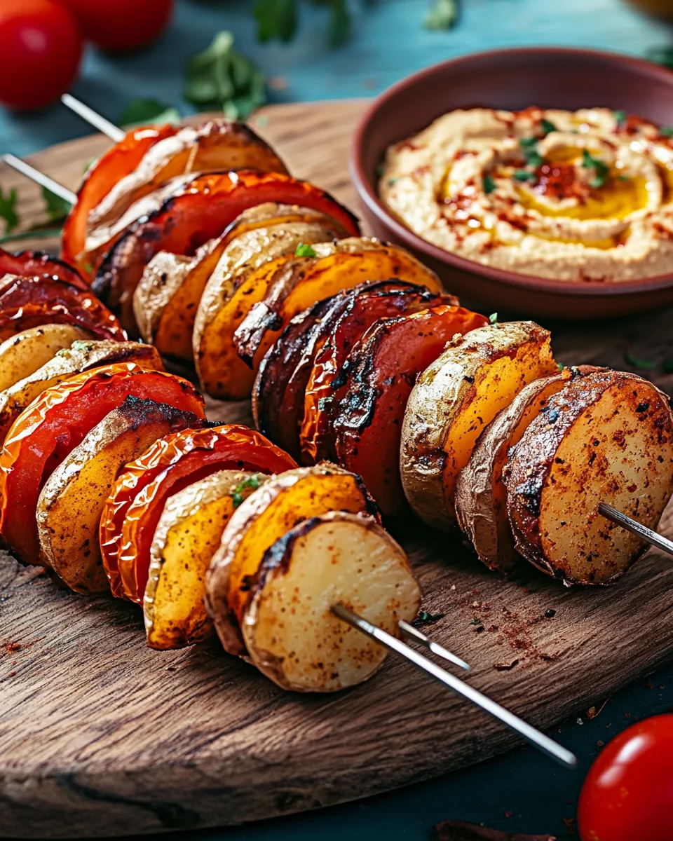 Kartoffel-Schawarma mit Tomaten-Hummus 24 Kartoffel-Schawarma