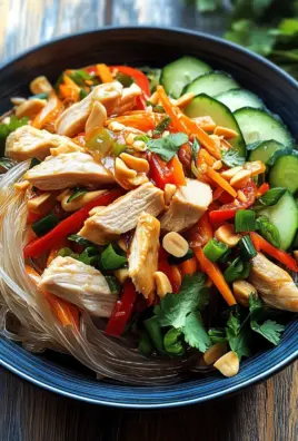 Lauwarmer Glasnudelsalat mit Erdnusshähnchen 27 Lauwarmer Glasnudelsalat mit Erdnusshähnchen