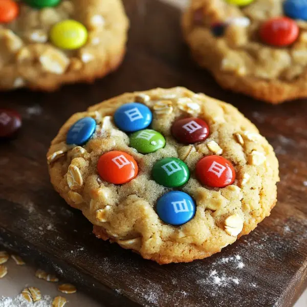 M&M-Cookies mit Haferflocken