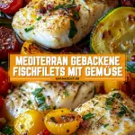 Mediterran Gebackene Fischfilets mit Gemüse 20 Pinterest Hidden Image