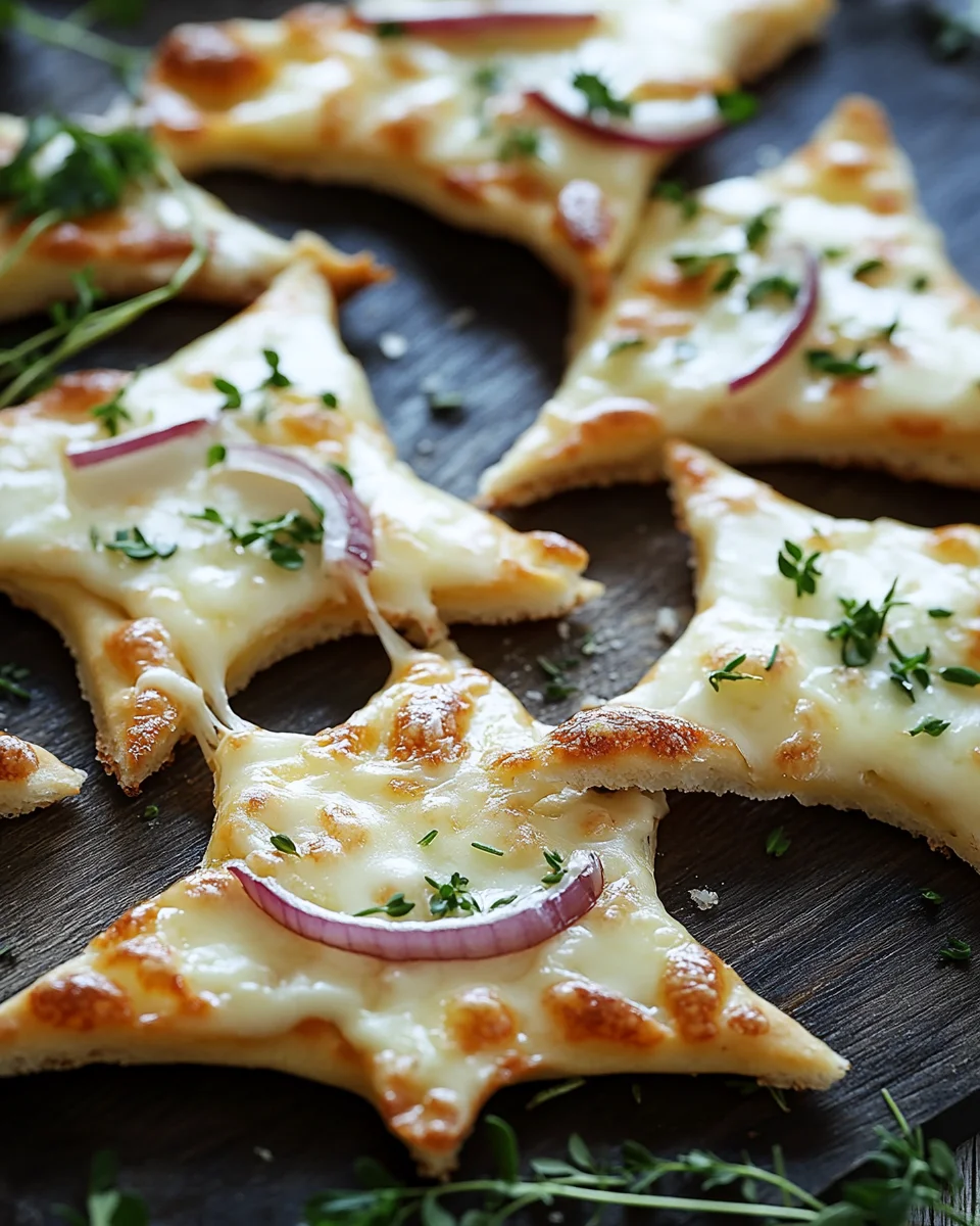 Mini-Flammkuchen-Sterne