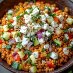 Orientalischer Rote Linsen Salat mit Feta