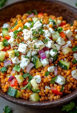Orientalischer Rote Linsen Salat mit Feta 23 Orientalischer Rote Linsen Salat mit Feta