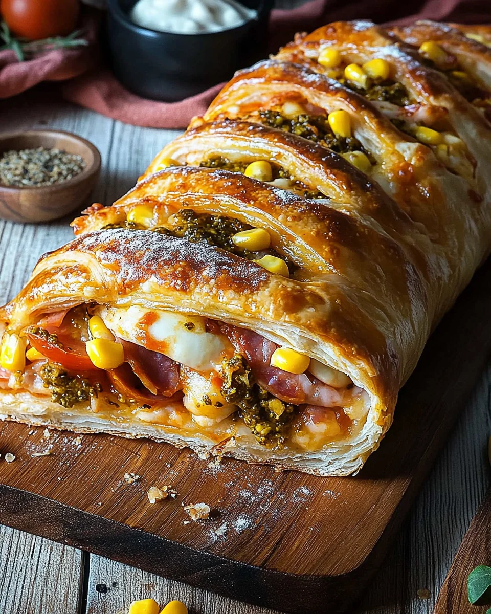 Pizza-Strudel aus fertigem Pizzateig 21 Pizza-Strudel