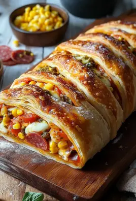 Pizza-Strudel aus fertigem Pizzateig 30 Pizza-Strudel aus fertigem Pizzateig