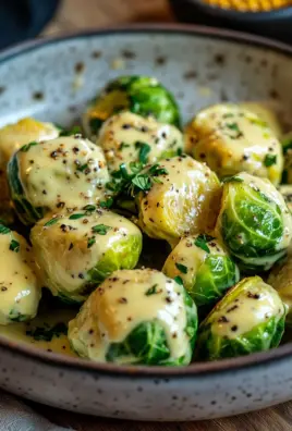 Rosenkohl in Frischkäse-Senfsauce