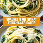 Spaghetti mit Spinat Frischkäse-Sauce 19 Pinterest Hidden Image
