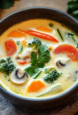 Thai-Kokos-Suppe mit Gemüse 21 Thai-Kokos-Suppe mit Gemüse