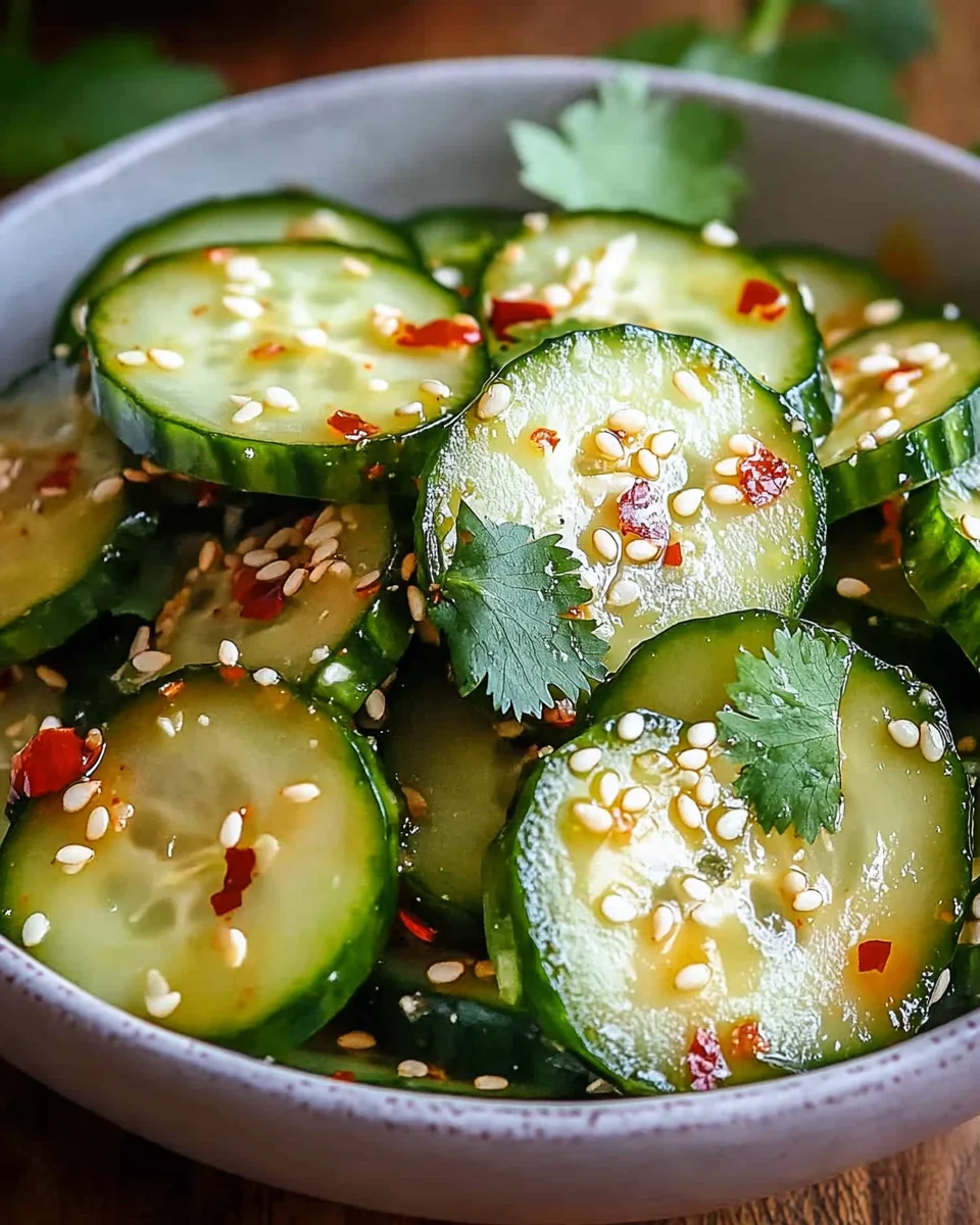 Würziger Asiatischer Gurkensalat 21 Würziger