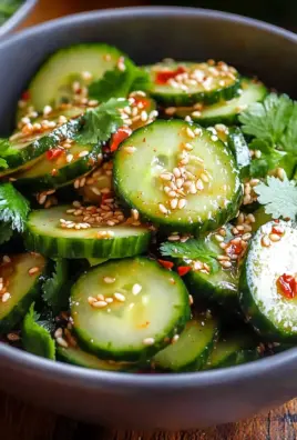 Würziger Asiatischer Gurkensalat