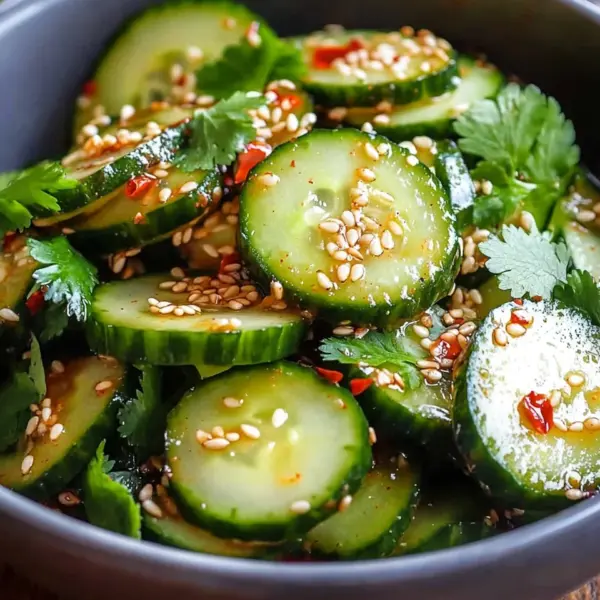Würziger Asiatischer Gurkensalat