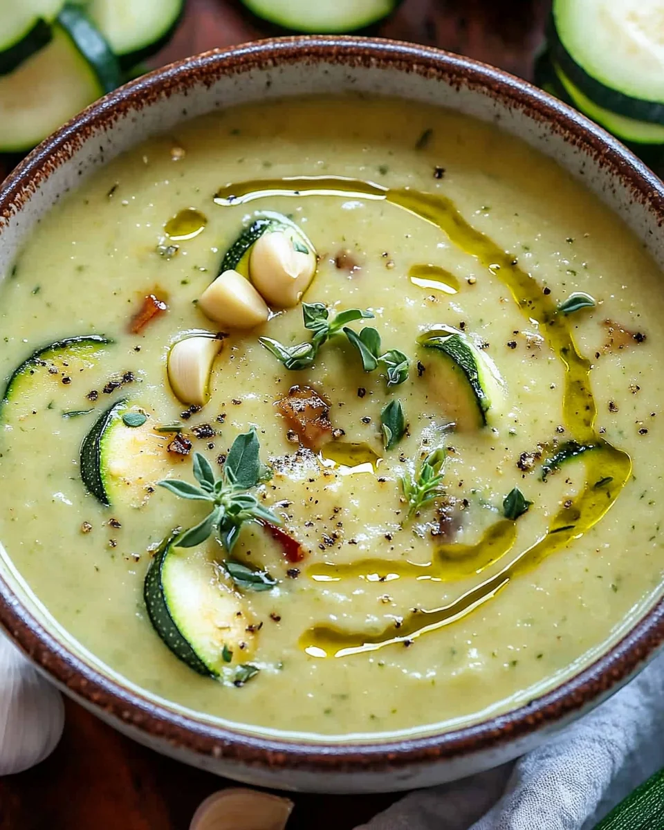 Cremige Zucchinisuppe