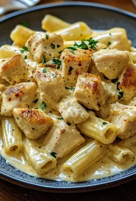 Cremiges Knoblauchbutter-Huhn und Rigatoni in Parmesan-Soße 23 Cremiges Knoblauchbutter-Huhn und Rigatoni in Parmesan-Soße