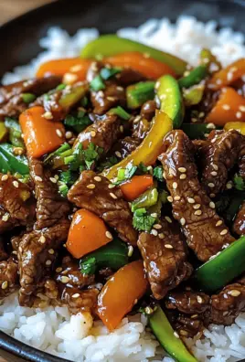 Ein Pfannengericht Teriyaki Rindfleisch mit Reis 26 Ein Pfannengericht Teriyaki Rindfleisch mit Reis