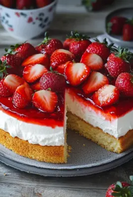Erdbeertorte mit Biskuit und Quark 23 Erdbeertorte mit Biskuit und Quark