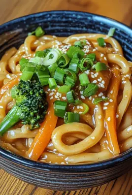 Erdnussbutter Udon Nudeln