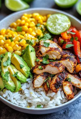 Fajita-Huhn-Burrito-Schüssel 30 Fajita-Huhn-Burrito-Schüssel