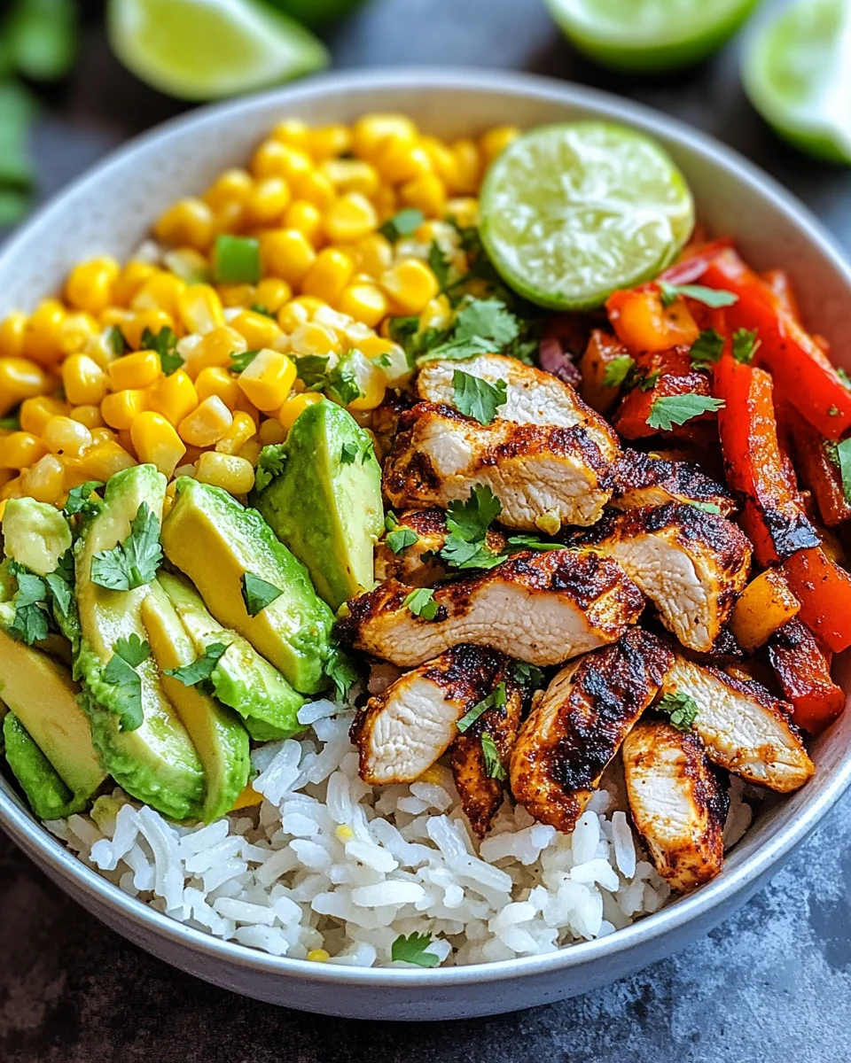 Fajita-Huhn-Burrito-Schüssel 29 Fajita-Huhn-Burrito-Schüssel