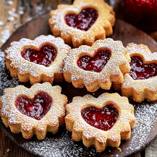 Feine Linzer-Plätzchen mit Marmelade