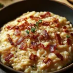Franz&ouml;sisches Zwiebel und Speck Risotto