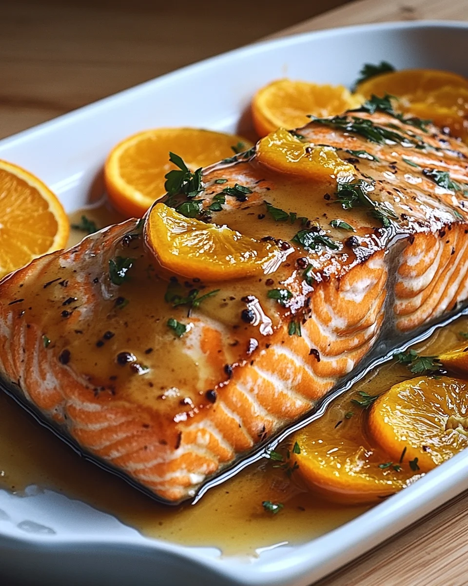 Gebackener Orangen-Lachs mit Honig-Senf-Glasur 19 Gebackener