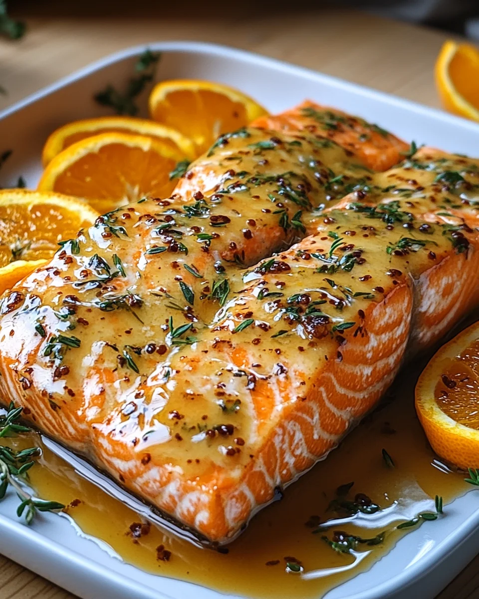 Gebackener Orangen-Lachs mit Honig-Senf-Glasur 21 Gebackener Orangen-Lachs mit Honig-Senf-Glasur