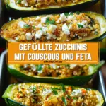 Gefüllte Zucchinis mit Couscous und Feta 20 Pinterest Hidden Image