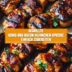 Gegrillte Honig-BBQ-Bacon-Hühnchen-Spieße einfach zubereiten 17 Pinterest Hidden Image