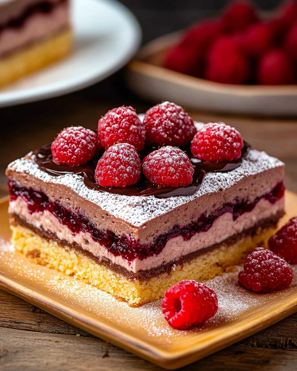 Himbeerkuchen mit Schokopudding 25 Himbeerkuchen