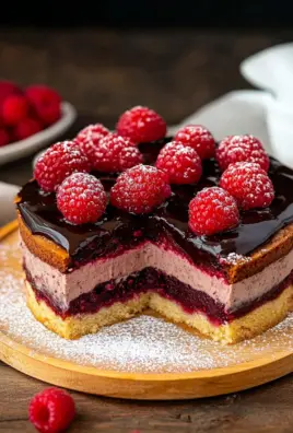 Himbeerkuchen mit Schokopudding 24 Himbeerkuchen mit Schokopudding