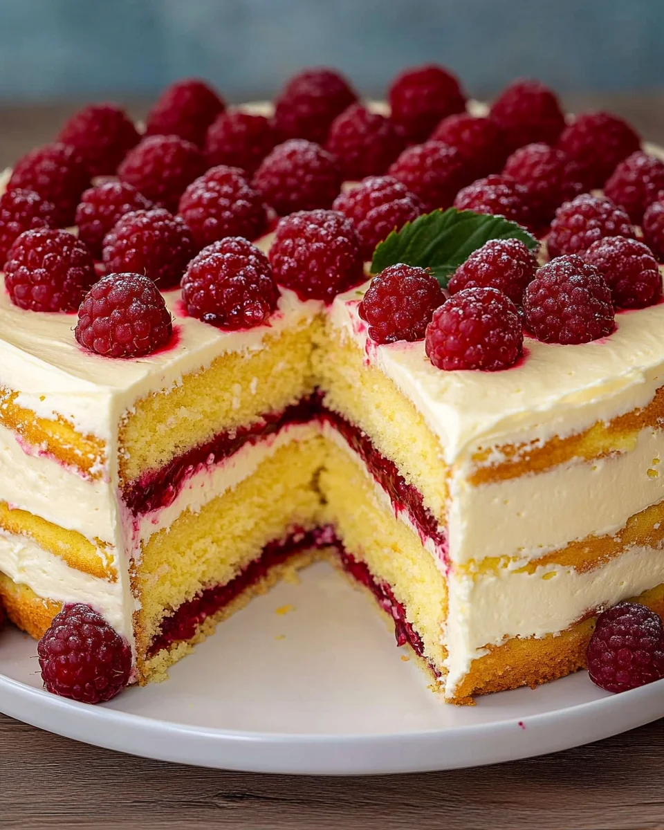 Himbeertorte mit Paradiescreme 26 Himbeertorte