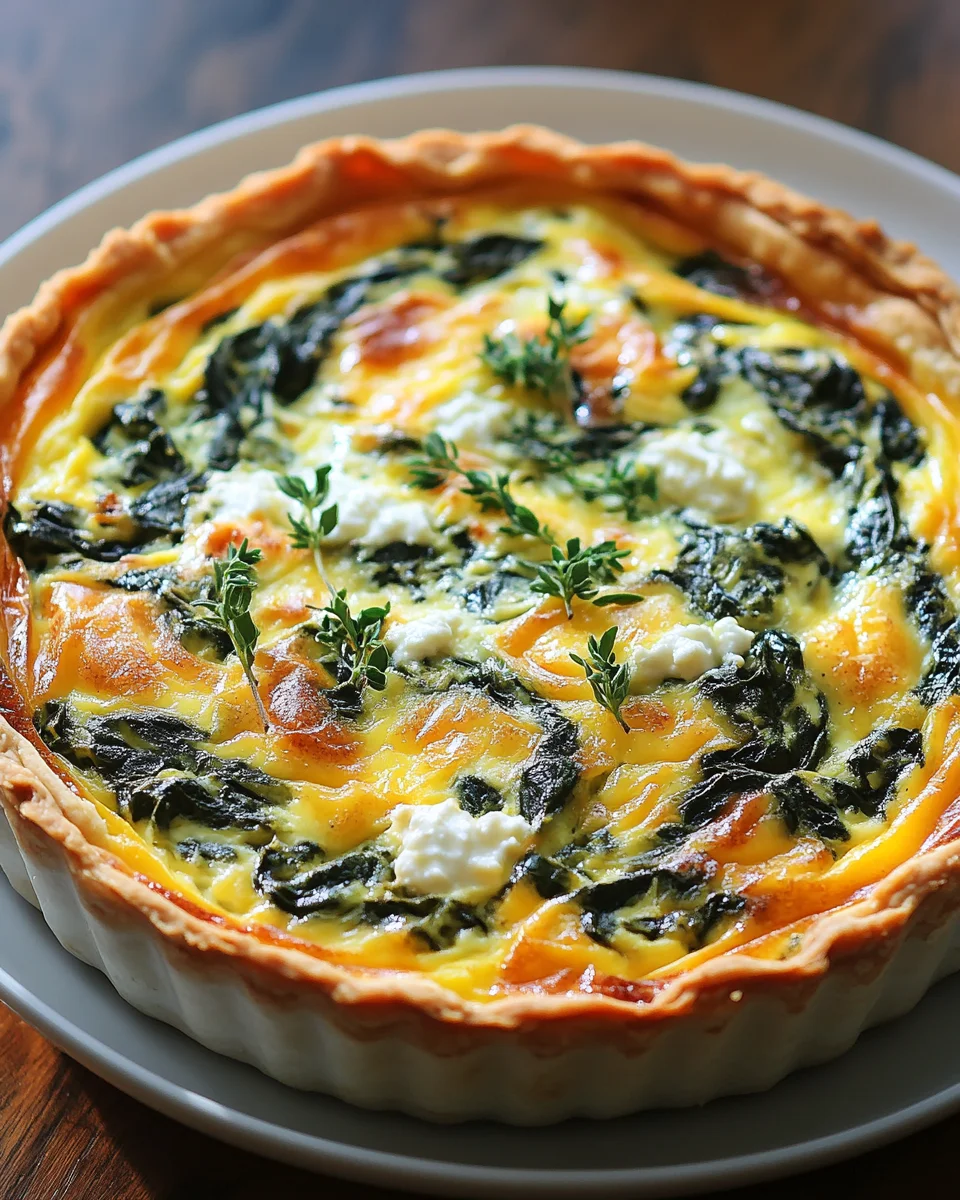 Hüttenkäse und Spinat Krustenlose Quiche 24 Hüttenkäse und Spinat Krustenlose Quiche