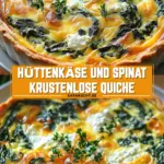 Hüttenkäse und Spinat Krustenlose Quiche 21 Pinterest Hidden Image