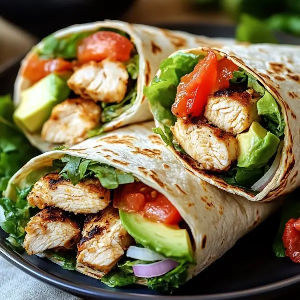 Hähnchen-Wraps mit Blitzsoße