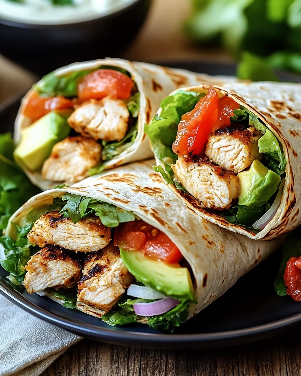 H&auml;hnchen-Wraps mit Blitzso&szlig;e