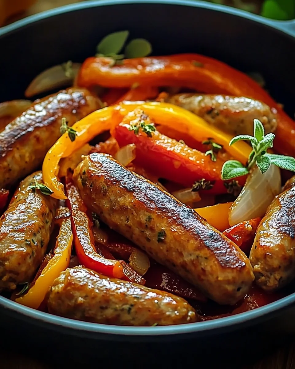 Italienische Wurst mit Paprika und Zwiebeln 18 Italienische