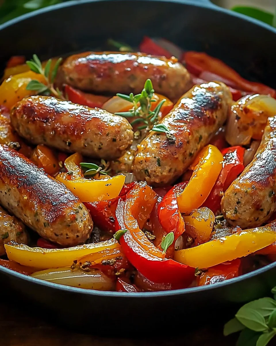 Italienische Wurst mit Paprika und Zwiebeln 20 Italienische Wurst mit Paprika und Zwiebeln